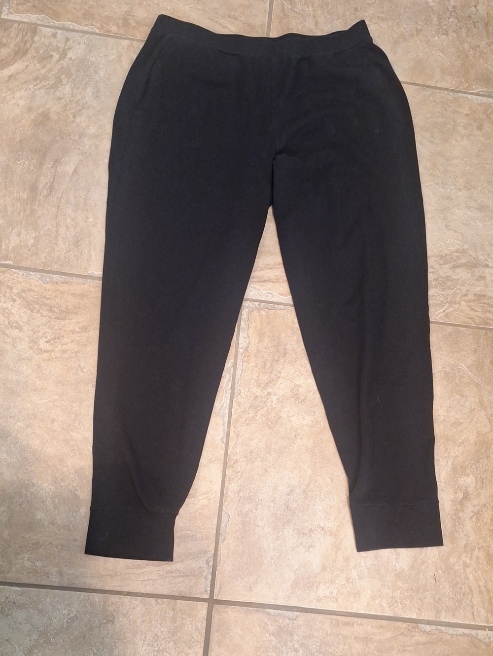 Eileen Fisher Black Stretch Jogger Pants M